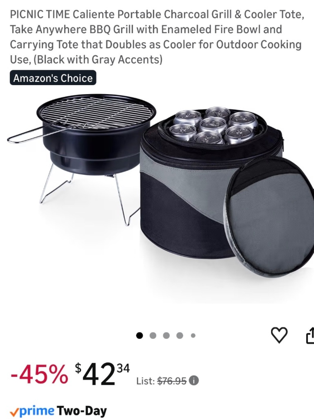 Oniva Portable BBQ Grill/Cooler
